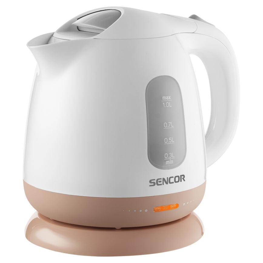 Sencor - Grelnik vode 1 l 1100W/230V bela/roza