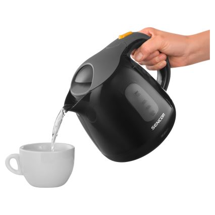 Sencor - Grelnik vode 1 l 1100W/230V črna/siva