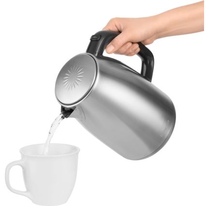 Sencor - Grelnik vode s termoregulacijo 1,7 l 2200W/230V nerjaveče jeklo