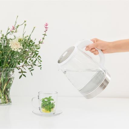 Sencor - Grelnik vode s termoregulacijo in LED osvetlitvijo 2 l 2200W/230V bel