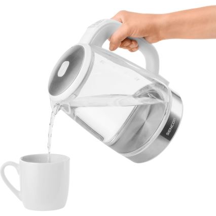 Sencor - Grelnik vode s termoregulacijo in LED osvetlitvijo 2 l 2200W/230V bel