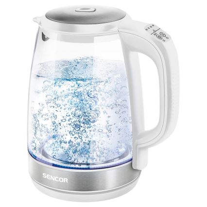 Sencor - Grelnik vode s termoregulacijo in LED osvetlitvijo 2 l 2200W/230V bel