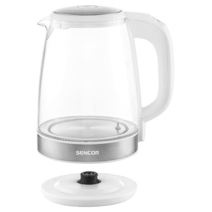Sencor - Grelnik vode s termoregulacijo in LED osvetlitvijo 2 l 2200W/230V bel