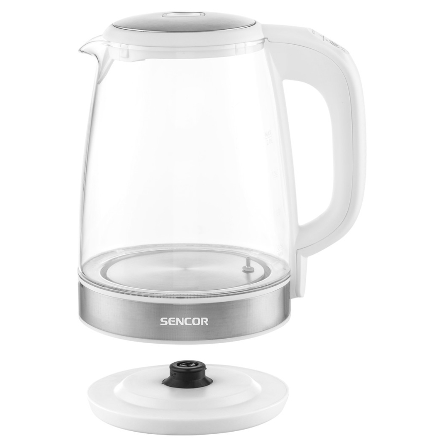 Sencor - Grelnik vode s termoregulacijo in LED osvetlitvijo 2 l 2200W/230V bel