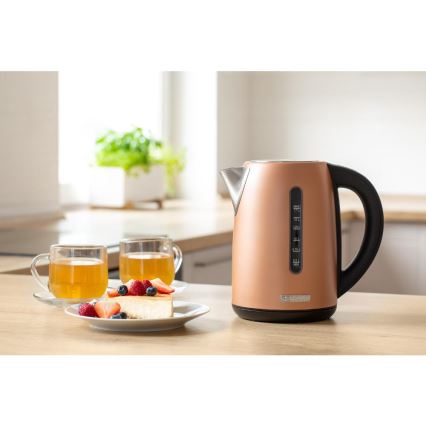 Sencor - Hiter električni čajnik s termoregulacijo 1,7 l 2150W/230V v bakreni barvi