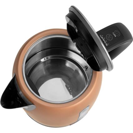 Sencor - Hiter električni čajnik s termoregulacijo 1,7 l 2150W/230V v bakreni barvi