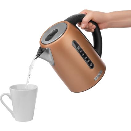 Sencor - Hiter električni čajnik s termoregulacijo 1,7 l 2150W/230V v bakreni barvi