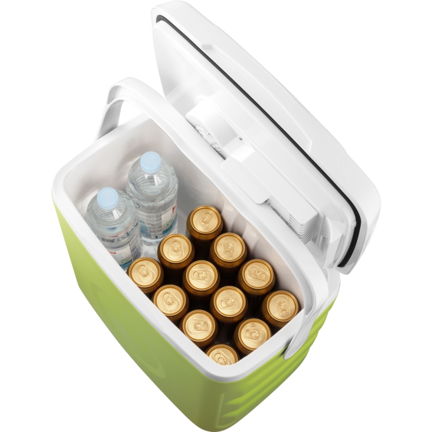 Sencor - Hladilna torba za avtomobil 30 l 55W/5V/12V/230V zelena/bela