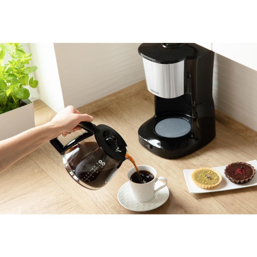 Sencor - Kavni aparat 1,25 l 1000W/230V