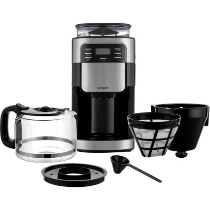 Sencor - Kavni aparat 1,5 l z LCD zaslonom 900W/230V