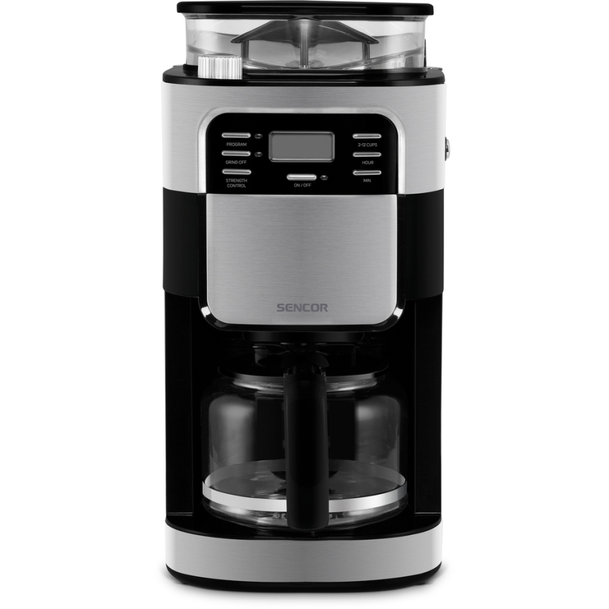 Sencor - Kavni aparat 1,5 l z LCD zaslonom 900W/230V
