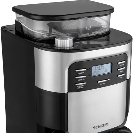 Sencor - Kavni aparat 1,5 l z LCD zaslonom 900W/230V