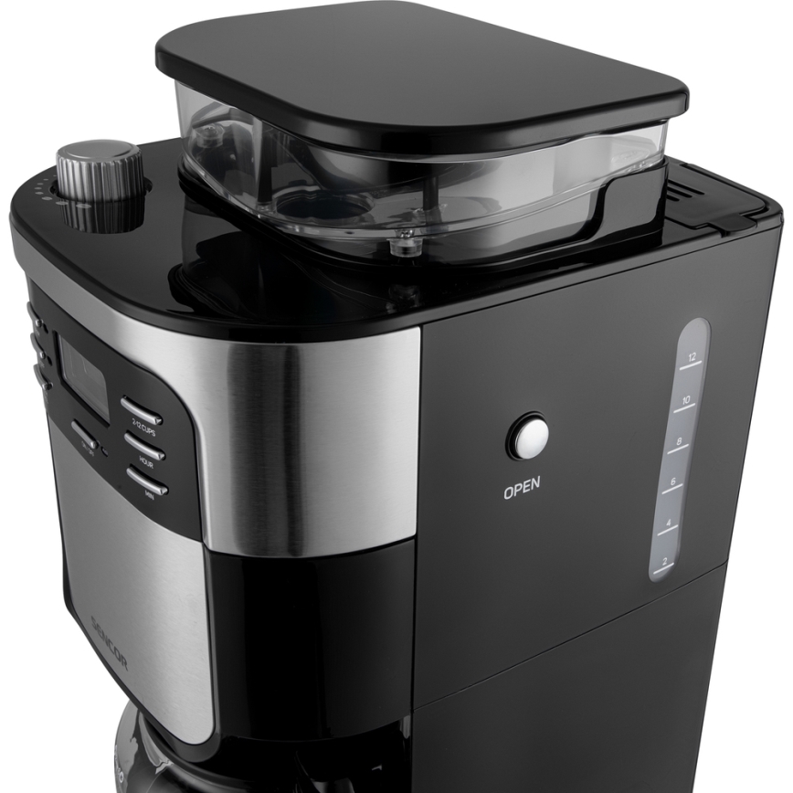 Sencor - Kavni aparat 1,5 l z LCD zaslonom 900W/230V