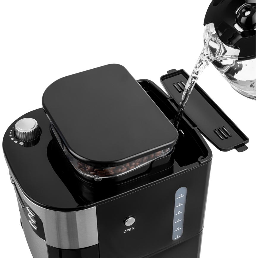 Sencor - Kavni aparat 1,5 l z LCD zaslonom 900W/230V