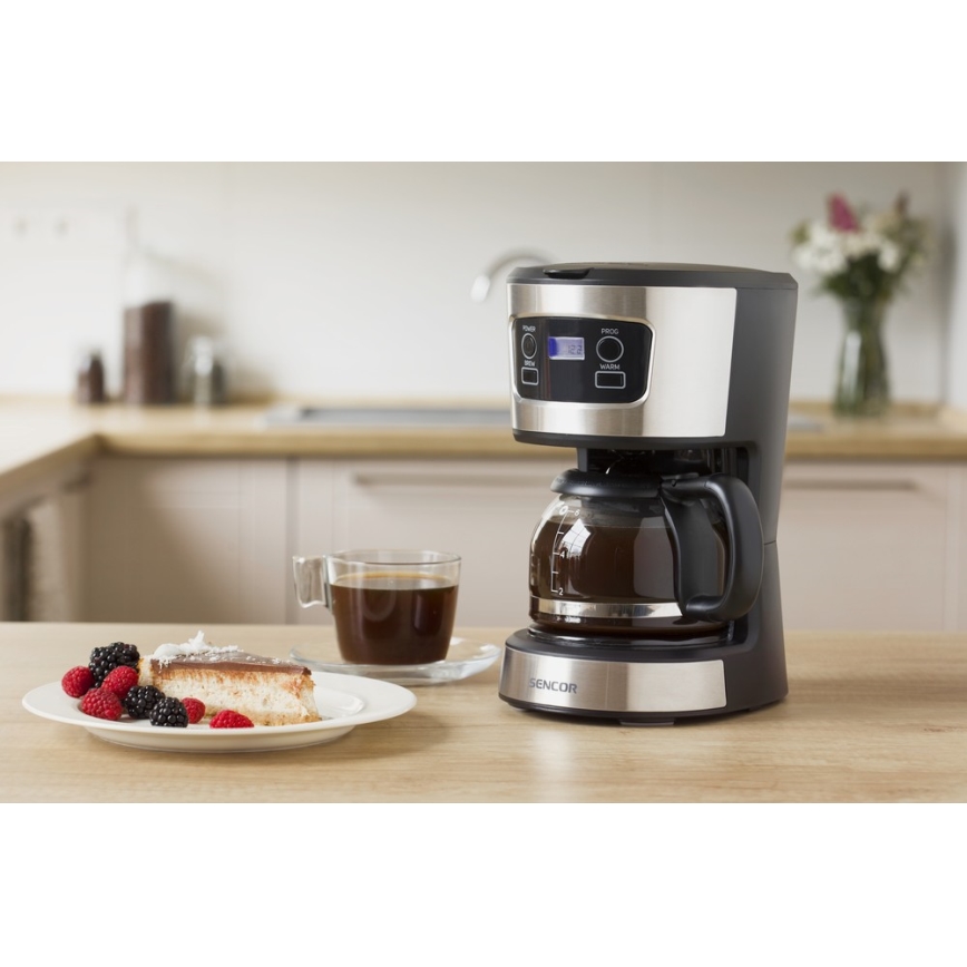 Sencor - Kavni aparat z LCD zaslonom 700W/230V