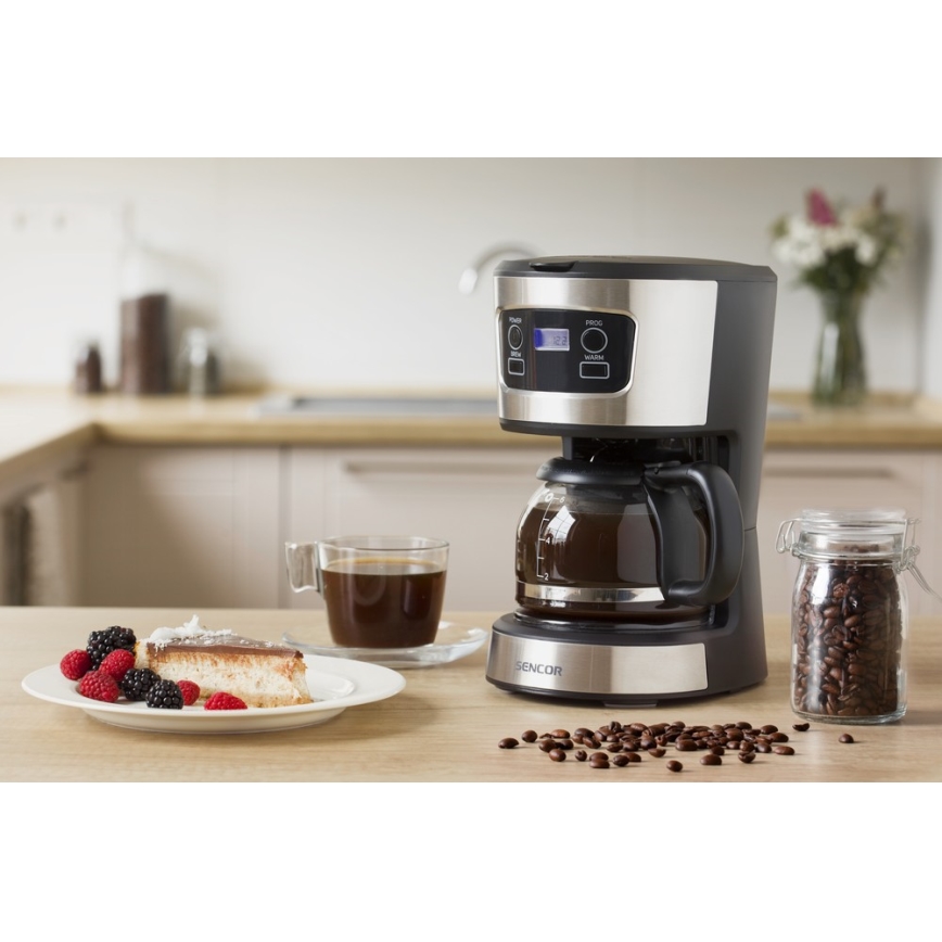 Sencor - Kavni aparat z LCD zaslonom 700W/230V
