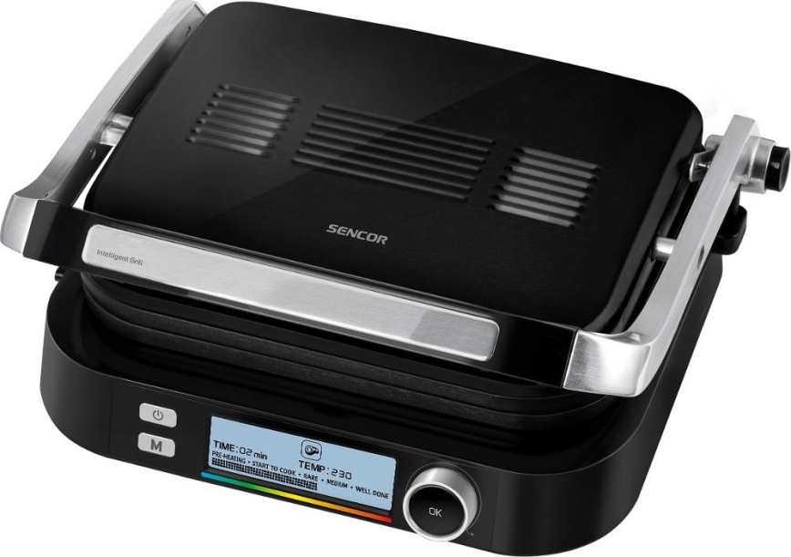 Sencor - Kontaktni žar 2100W/230V črne barve