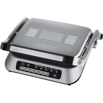 Sencor - Kontaktni žar 2100W/230V mat krom