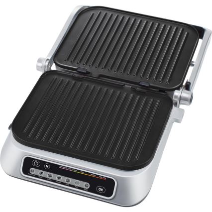 Sencor - Kontaktni žar 2100W/230V mat krom