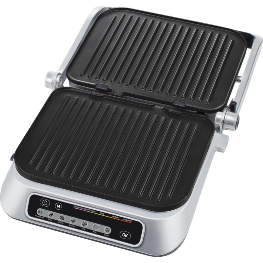 Sencor - Kontaktni žar 2100W/230V mat krom
