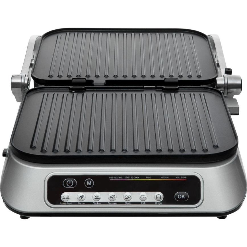 Sencor - Kontaktni žar 2100W/230V mat krom