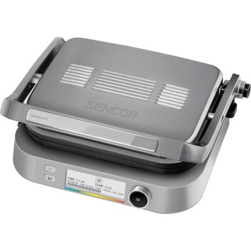 Sencor - Kontaktni žar 2100W/230V mat krom