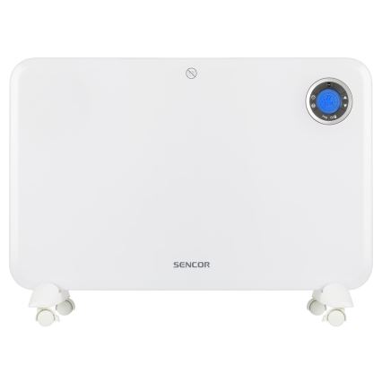 Sencor - Konvekcijski grelnik z LCD zaslonom in termostatom 750W/1500W/230V IP24