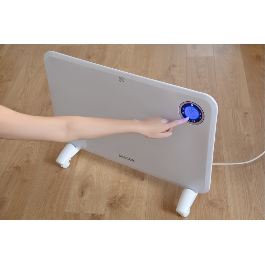 Sencor - Konvektor z LCD zaslonom in termostatom 750W/1500W/230V IP24