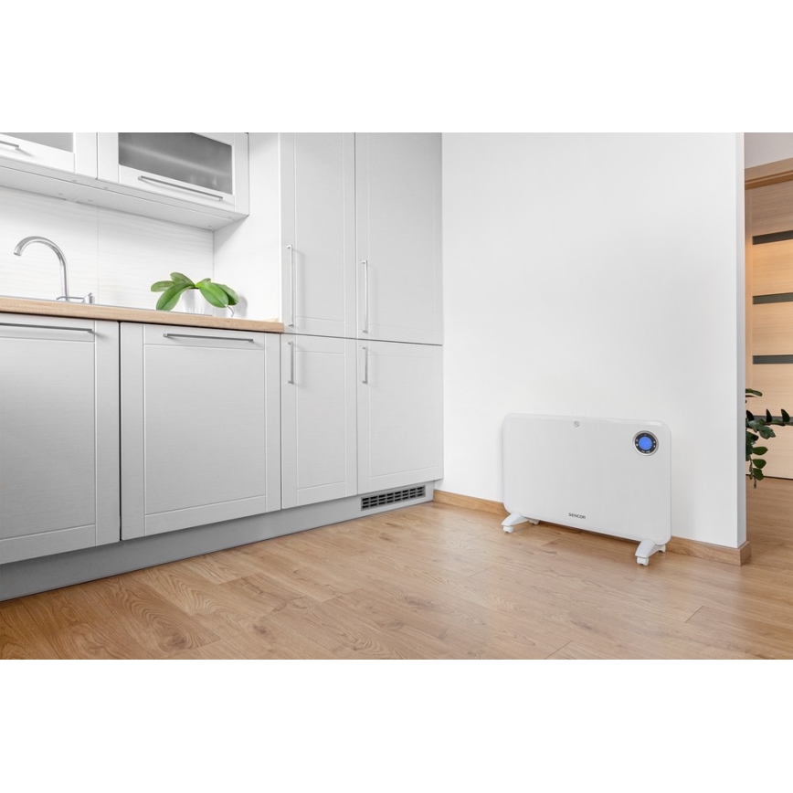 Sencor - Konvektor z LCD zaslonom in termostatom 750W/1500W/230V IP24