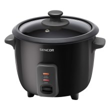 Sencor - Kuhalnik za riž 300W/230V 0,6l črn