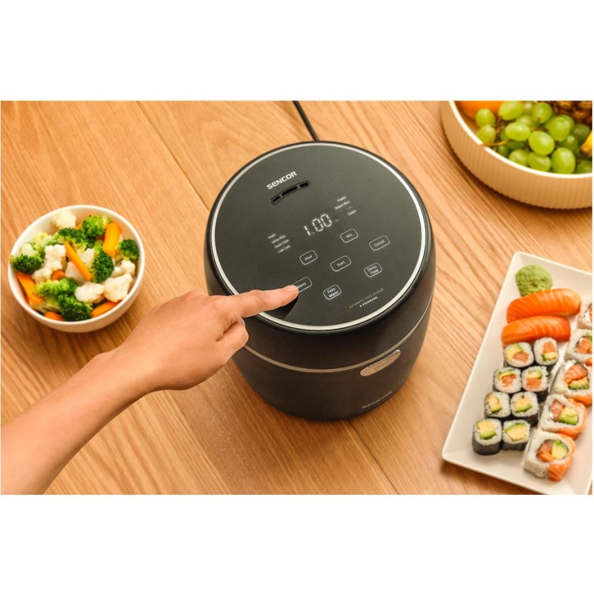 Sencor - Kuhalnik za riž 350W/230V 0,6 l črn