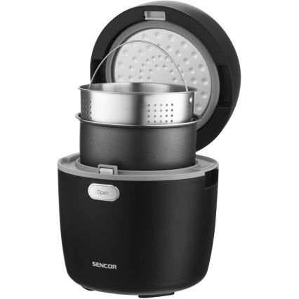Sencor - Kuhalnik za riž 350W/230V 0,6 l črn