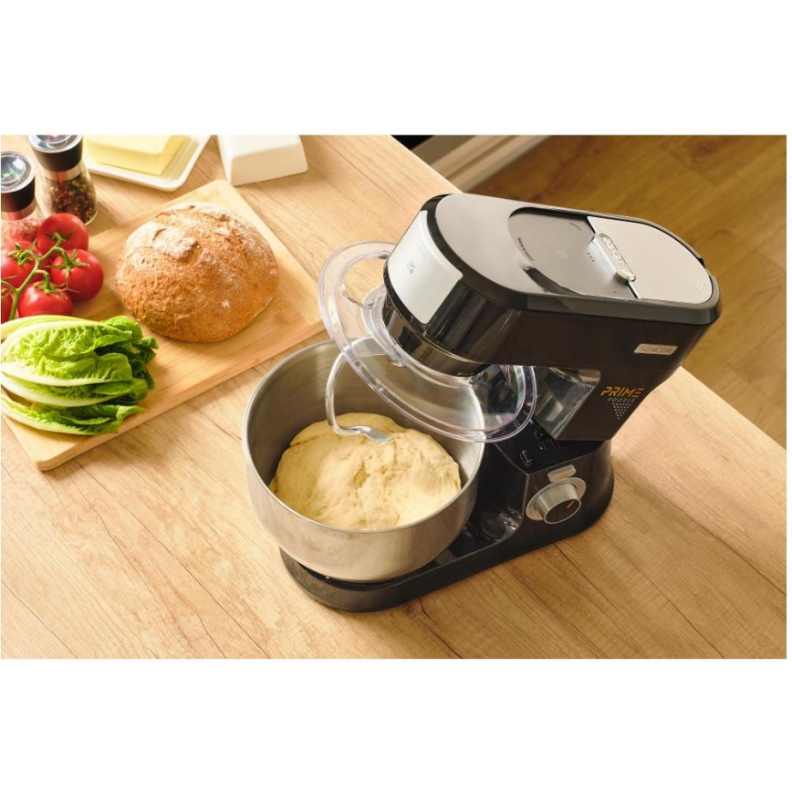 Sencor - kuhinjski robot s posodo iz nerjavečega jekla 1000W/230V črn