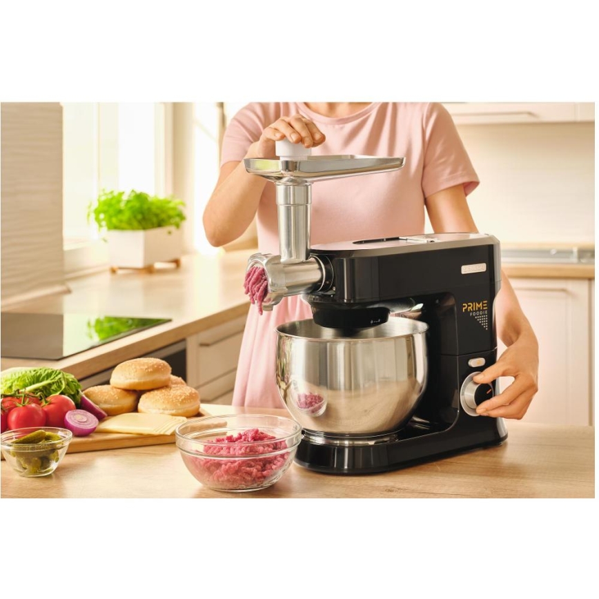 Sencor - kuhinjski robot s posodo iz nerjavečega jekla 1000W/230V črn