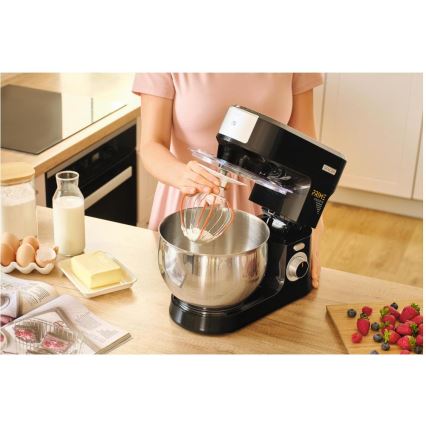 Sencor - kuhinjski robot s posodo iz nerjavečega jekla 1000W/230V črn