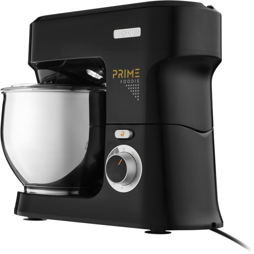 Sencor - kuhinjski robot s posodo iz nerjavečega jekla 1000W/230V črn