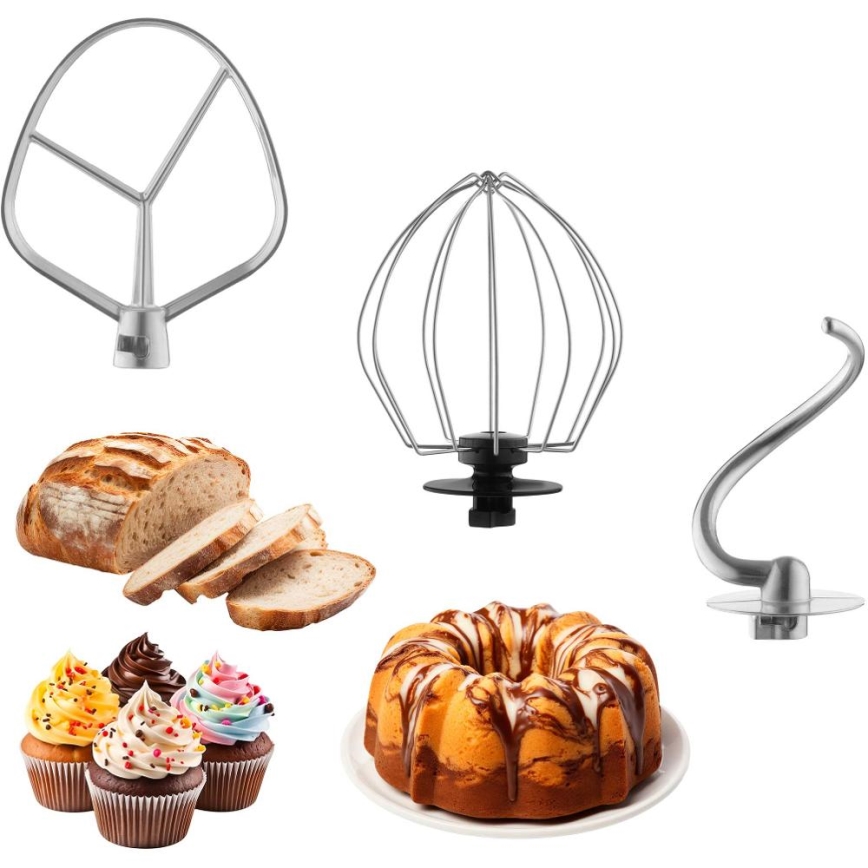 Sencor - kuhinjski robot s skledo iz nerjavečega jekla, 1300 W/230 V, turkizna