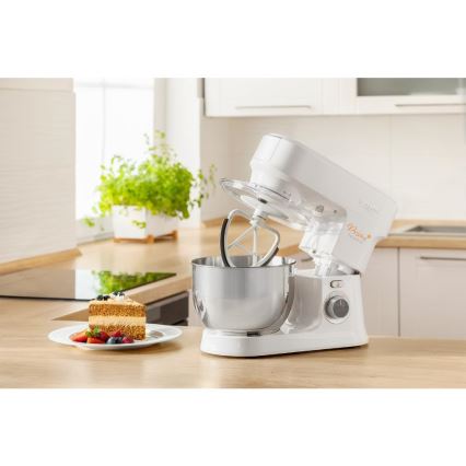 Sencor - Kuhinjski robot z nerjaveče jeklo skleda 1000W/230V bela