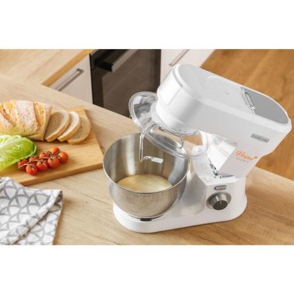 Sencor - Kuhinjski robot z nerjaveče jeklo skleda 1000W/230V bela