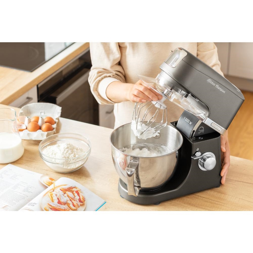 Sencor - Kuhinjski robot z nerjaveče jeklo skleda 1000W/230V siva