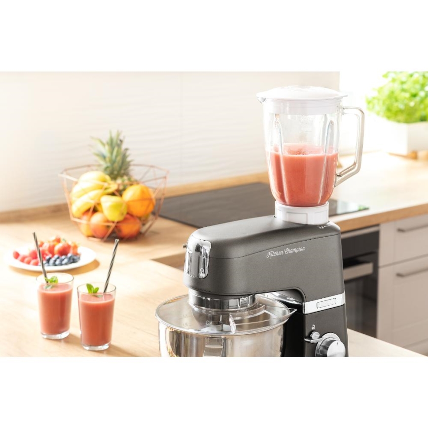 Sencor - Kuhinjski robot z nerjaveče jeklo skleda 1000W/230V siva