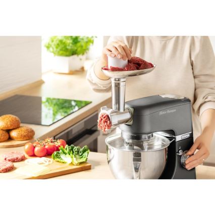 Sencor - Kuhinjski robot z nerjaveče jeklo skleda 1000W/230V siva