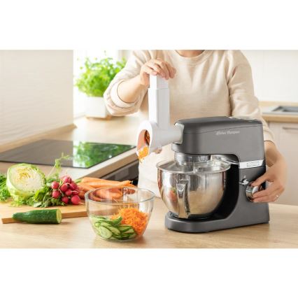 Sencor - Kuhinjski robot z nerjaveče jeklo skleda 1000W/230V siva