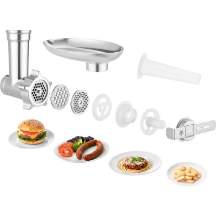 Sencor - Kuhinjski robot z nerjaveče jeklo skleda 1000W/230V siva