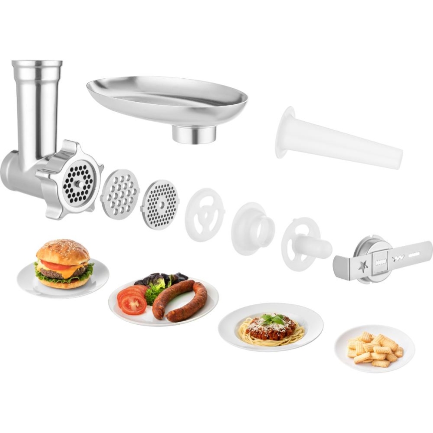 Sencor - Kuhinjski robot z nerjaveče jeklo skleda 1000W/230V siva