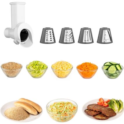 Sencor - Kuhinjski robot z nerjaveče jeklo skleda 1000W/230V siva