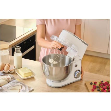 Sencor - Kuhinjski robot z nerjavečo posodo 1300W/230V bela