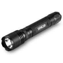 Sencor - LED Aluminijasta svetilka LED/5W/6xAA IP44 črna