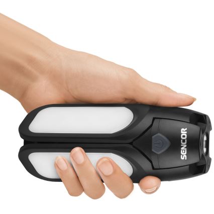 Sencor - LED polnilna kampirna svetilka s solarnim panelom LED/3W/1600 mAh IPX4