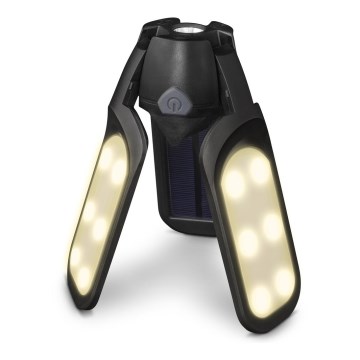 Sencor - LED polnilna svetilka za kampiranje s sončnim panelom LED/3W/1600 mAh IPX4